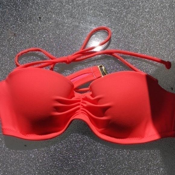 VICTORIA'S secret bikini top bright orange 32B - Picture 5 of 5